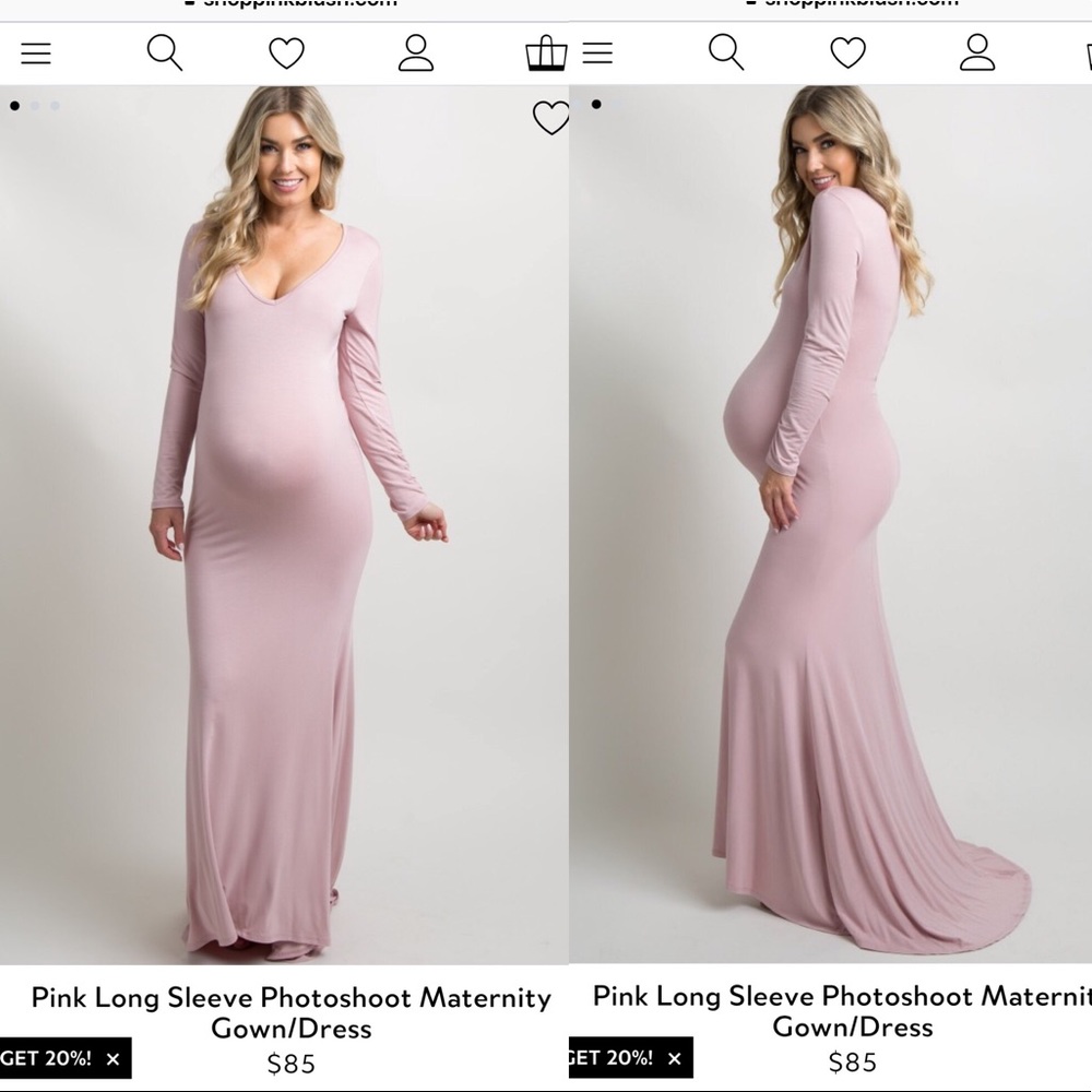 Blush Maternity Dress